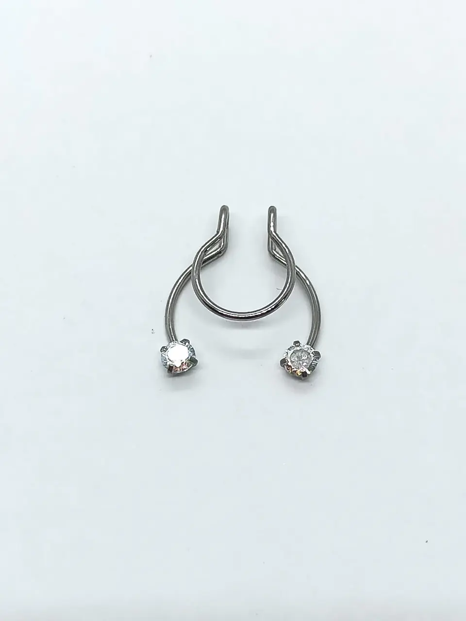 Piercing Zirconia Sin Hoyos Sin Perforación Tornasol Septum 17