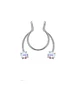 Piercing Zirconia Sin Hoyos Sin Perforación Tornasol Septum - Miniatura 1