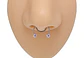 Piercing Zirconia Sin Hoyos Sin Perforación Tornasol Septum - Miniatura 19