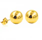 Aros esferas hipoalergénicos de 3mm a 8mm chapados en oro 14kl - Miniatura 1