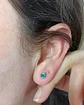 Pendientes Colores puntos De luz 5mm Plata fina ley S925 - Miniatura 3