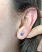 Pendientes Colores puntos De luz 5mm Plata fina ley S925 - Miniatura 16