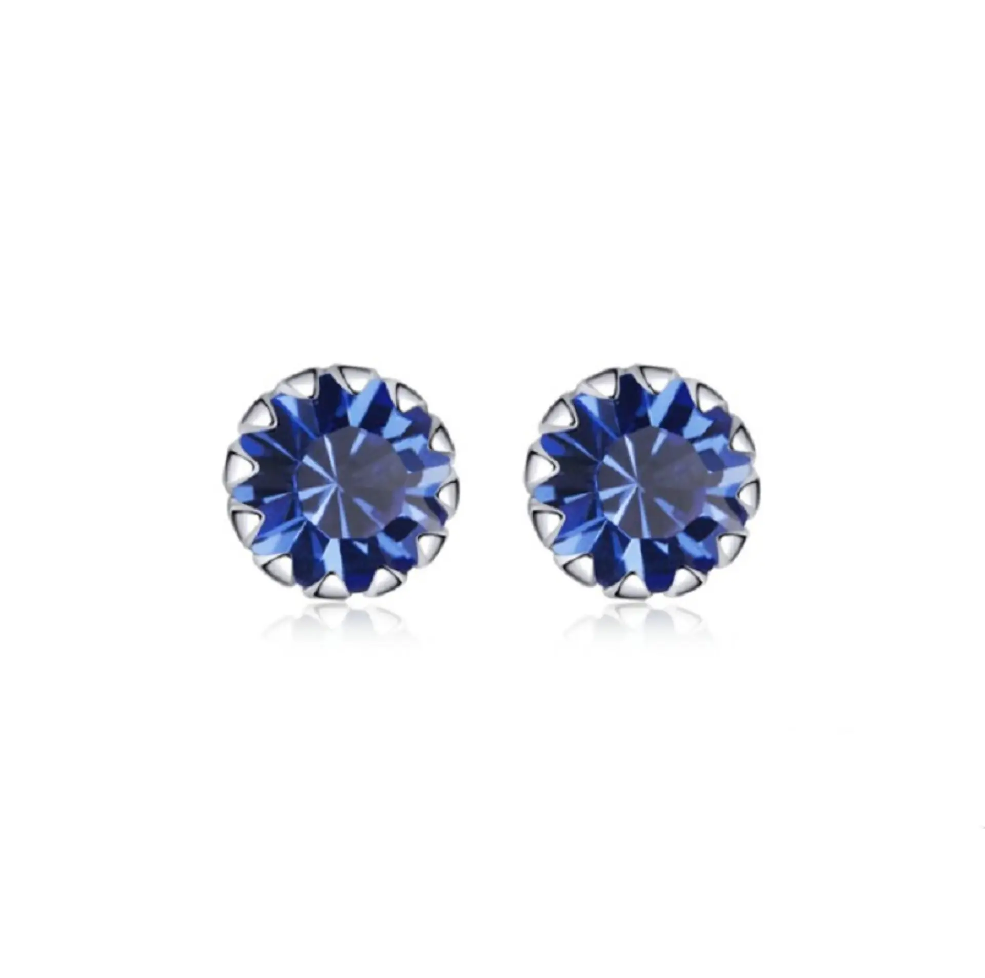 Pendientes Colores puntos De luz 5mm Plata fina ley S925 17