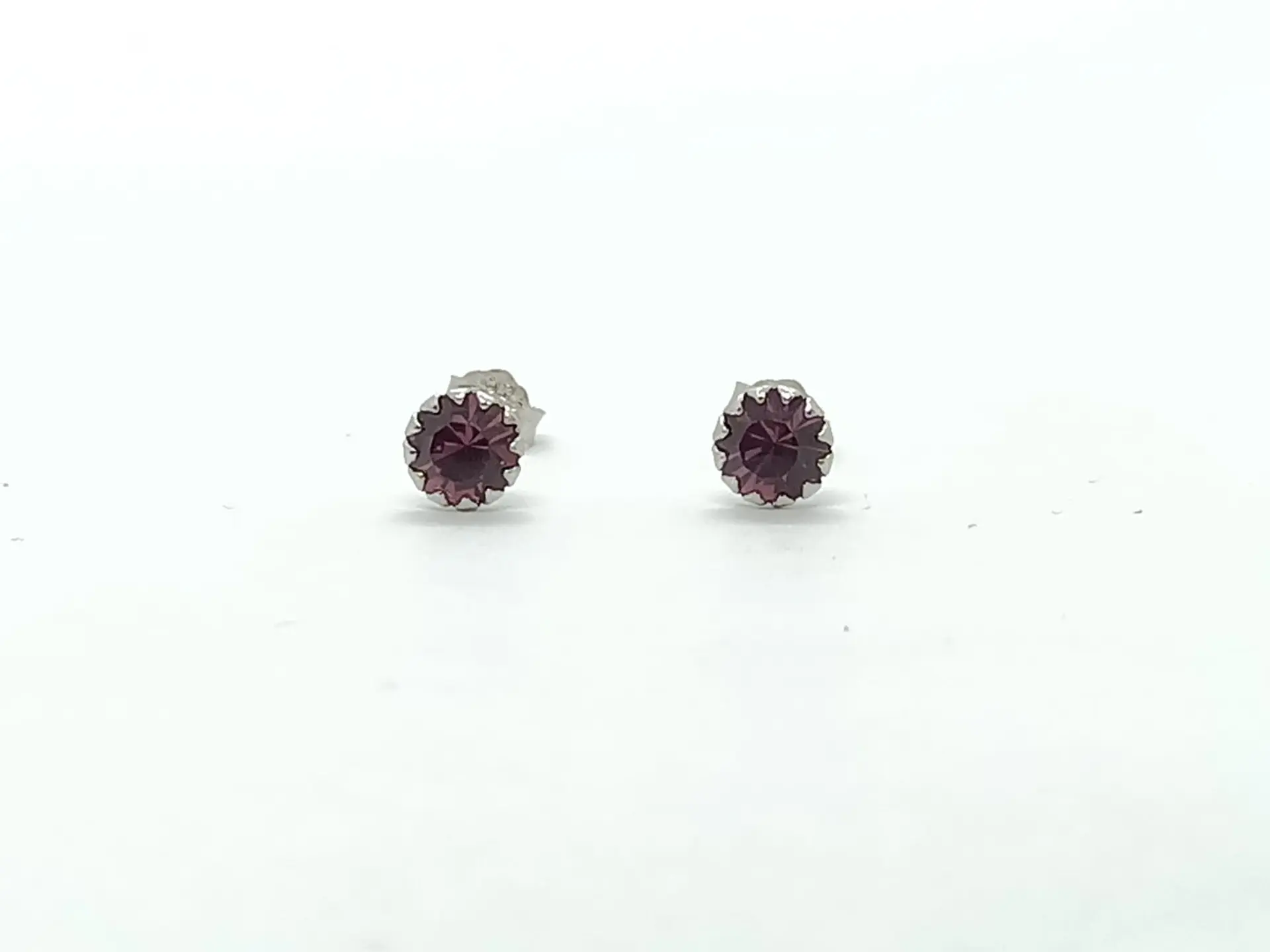 Pendientes Colores puntos De luz 5mm Plata fina ley S925 22