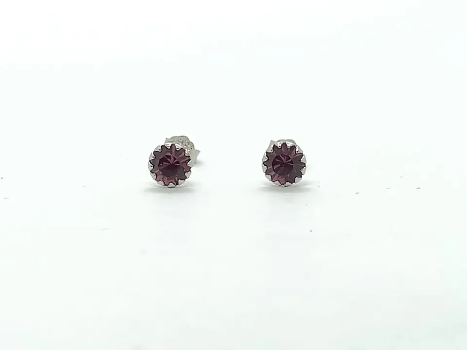 Pendientes Colores puntos De luz 5mm Plata fina ley S925 22