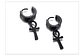 Aros Punk Black Ankh Cross Hombre Mujer Acero Cruz Negro - Miniatura 5
