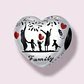 Charm dije abalorio familia de 5 plata 925 estilo Pandora corazón - Miniatura 5