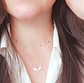 Colgante Alas Angel Plata 925 Paz Amor Chapado Oro Blanco - Miniatura 9