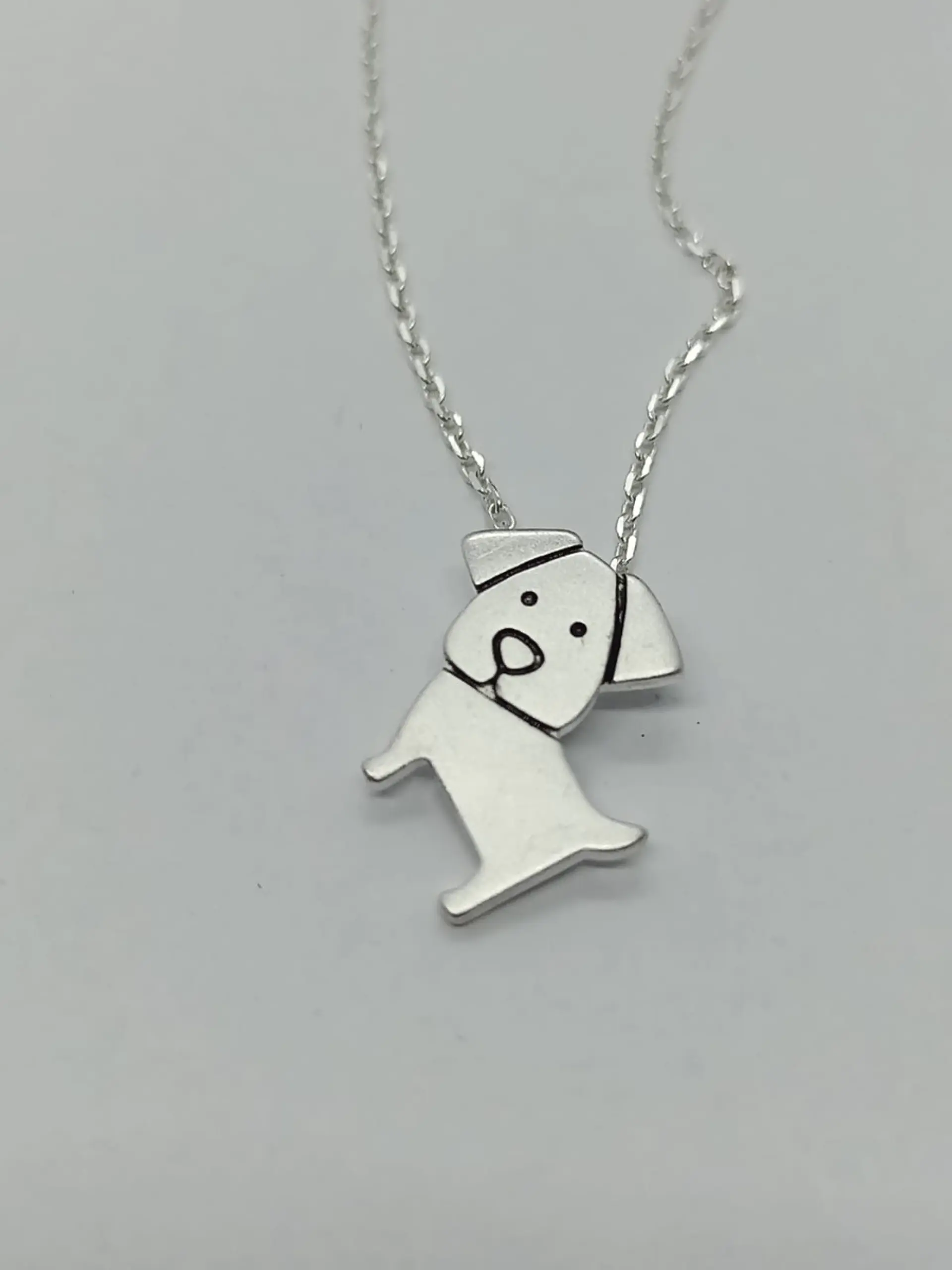 Colgante Perro Mascota Plata fina ley S925 Mejor Amigo 5