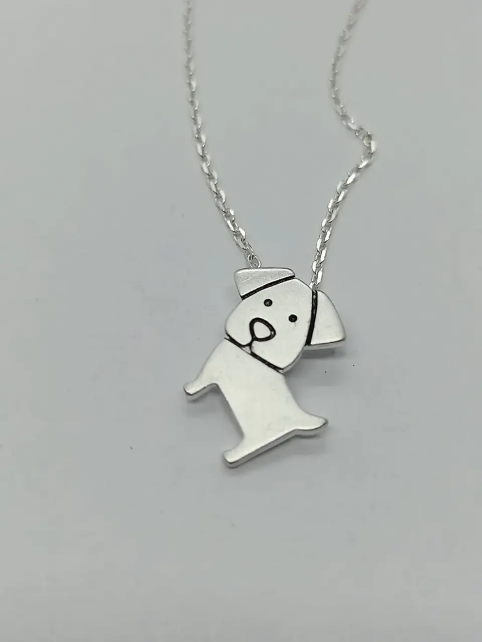 Colgante Perro Mascota Plata fina ley S925 Mejor Amigo 5
