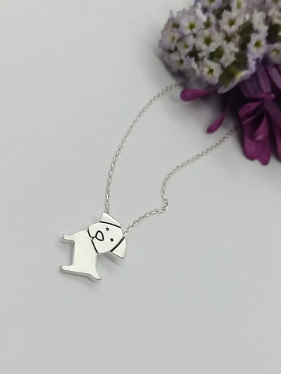 Colgante Perro Mascota Plata fina ley S925 Mejor Amigo 7