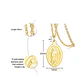 Colgante Virgen Milagrosa Maria De Los Rayos Chapada Oro 18k - Miniatura 7