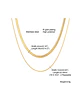 Collar tejido serpiente Minimalista enchapada en oro 18k - Miniatura 5
