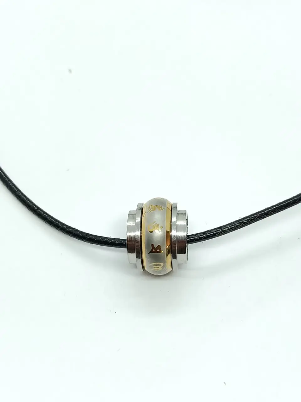 Cadena Colgante Flor de Loto Budista Religión Acero Antiestres 8