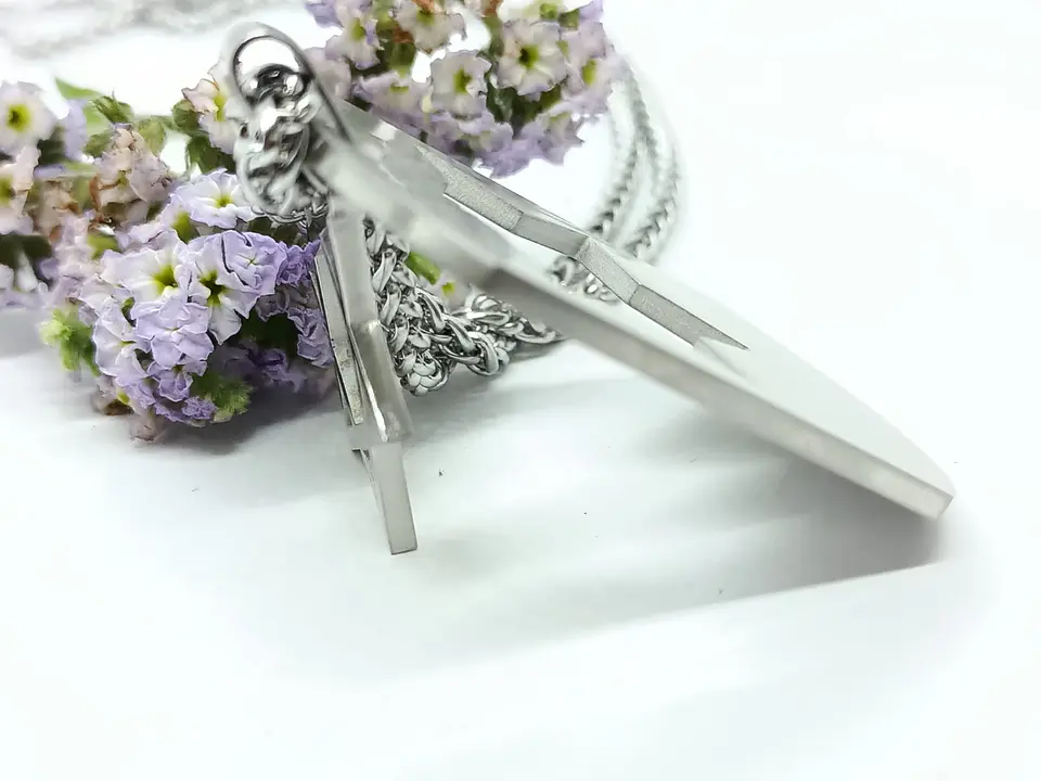 Cadena Colgante Estrella David Religión Acero Extraíble Amor 6