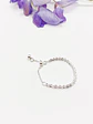 Anillo ajustable en plata fina ley S925 chapado en oro blanco 18kl tres modelos de cadena - Miniatura 8