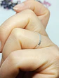 Anillo ajustable en plata fina ley S925 chapado en oro blanco 18kl tres modelos de cadena - Miniatura 11