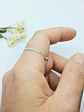 Anillo ajustable en plata fina ley S925 chapado en oro blanco 18kl tres modelos de cadena - Miniatura 12
