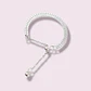 Anillo ajustable en plata fina ley S925 chapado en oro blanco 18kl tres modelos de cadena - Miniatura 17