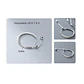 Anillo ajustable en plata fina ley S925 chapado en oro blanco 18kl tres modelos de cadena - Miniatura 19