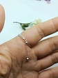 Anillo ajustable en plata fina ley S925 chapado en oro blanco 18kl tres modelos de cadena - Miniatura 24