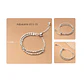 Anillo ajustable en plata fina ley S925 chapado en oro blanco 18kl tres modelos de cadena - Miniatura 28
