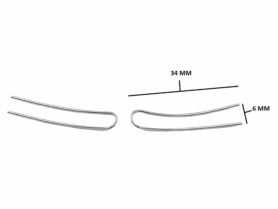 Aros Plata fina 925 Clip earcuff Minimalista Trepador 4