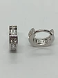 Argollas Chicas tipo Huggies con zirconios cúbicos incrustados en Plata 925 - Miniatura 13