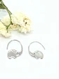 Argollas hoop Elefante Suerte Plata fina 925 Chapado Oro blanco 18k - Miniatura 6