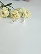 Pendientes tuerca seguridad Corazón en plata fina ley S925 chapado en oro blanco 18kl - Miniatura 9