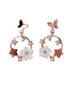 Aros Fairytale Plata fina ley S925 chapados en oro rosa 18kl - Miniatura 1