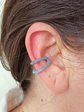 Piercing Oreja Earcuff Resina Colores Sin Perforación Punk - Miniatura 20
