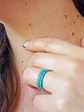 Anillo Plata 925 Turquesa Vintage Bohemio Sortija Compromiso - Miniatura 3