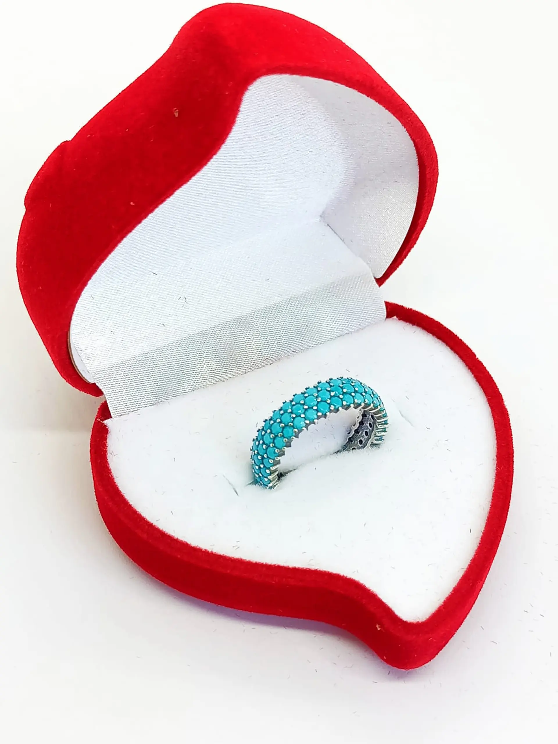 Anillo Plata 925 Turquesa Vintage Bohemio Sortija Compromiso 5