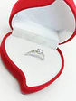 Anillo Plata fina ley S925 Solitario Compromiso circonio AAA - Miniatura 4