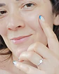 Anillo Plata fina ley S925 Solitario Compromiso circonio AAA - Miniatura 6
