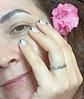 Anillo Pila Plata 925 Corazones Zirconia Compromiso Apilable - Miniatura 6