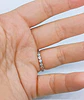 Anillo Pila Plata 925 Lujo Amor Zirconia Compromiso Apilable - Miniatura 5