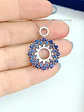 Colgante de Zafiro azul profundo en plata fina ley S925 - Miniatura 8