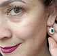 Aros con Esmeraldas Sostenibles en Plata ley 925 - Miniatura 8