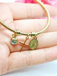 Pulsera Magnética medalla Virgen Guadalupe y dijes - Miniatura 3