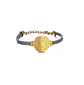 Pulsera Medalla San Benito Hipoalergenica Chapada en Oro 18kl - Miniatura 1