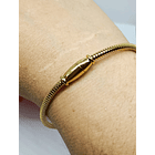 Pulsera Magnética Medalla San Benito Protector Chapada En Oro  7