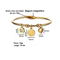 Pulsera Magnética Medalla San Benito Protector Chapada En Oro  - Miniatura 10