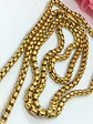 Colgante Medalla Virgen María con circonios hipoalergénico chapado en oro 18kl - Miniatura 8