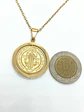 Colgante Medalla San Benito Giratorio Antiestrés chapado en oro 18kl - Miniatura 4