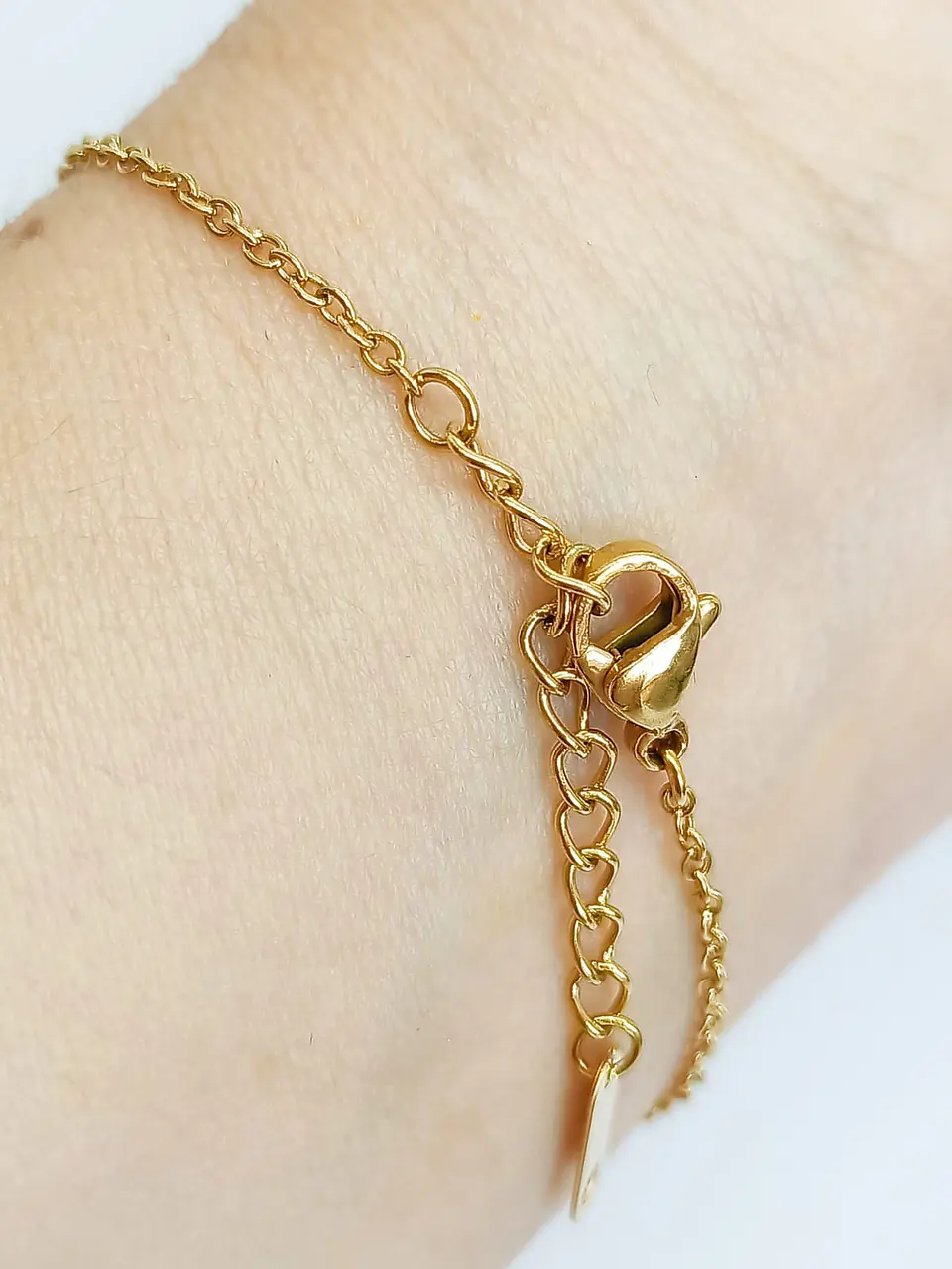 Pulsera de acero chapado en oro Esposas con Zirconias 4
