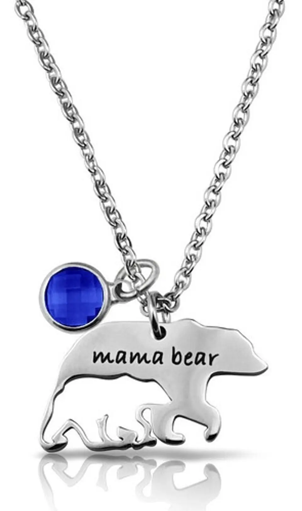 Colgante Collar Largo Mama Bear amor de Madre e Hijo  1