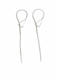 Pendientes Largos Entrelazados Plata fina ley S925  - Miniatura 1