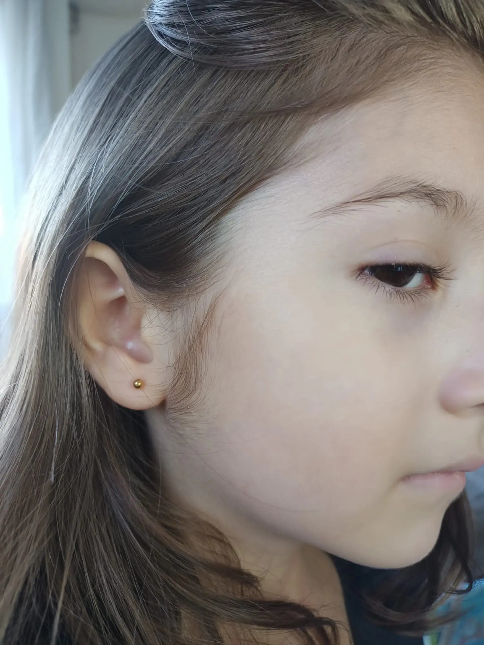 Aros Pendientes Abridores 3mm Enchapado En Oro 18k bebe 4